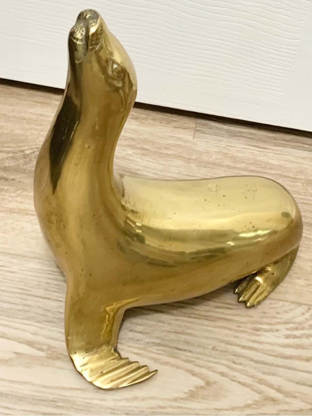 MCM Brass Seal Sea Lion Vintage Large 11” Tall 8lbs